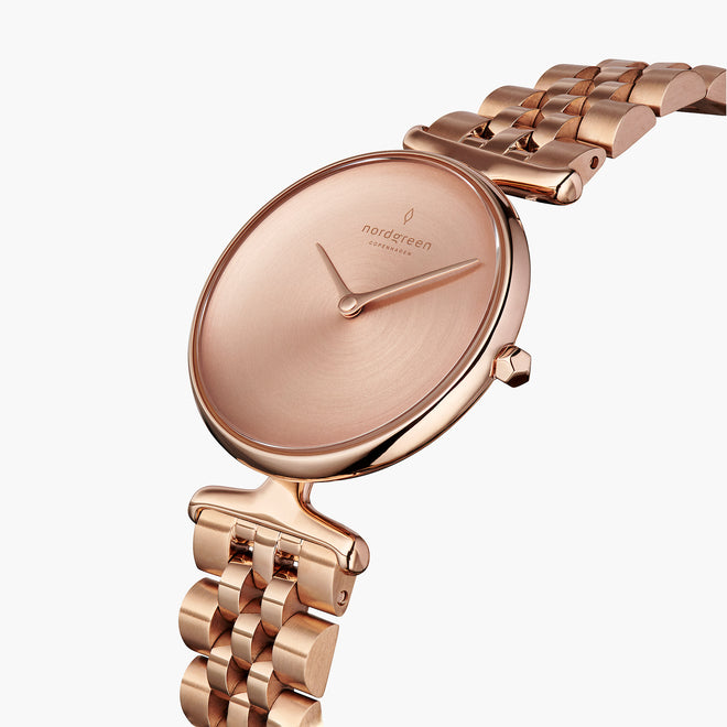 UN28RG5LROBM UN32RG5LROBM &Native rose gold ladies watch - brushed dial - 5 link strap UN28RG5LROBM UN32RG5LROBM &Native rose gold ladies watch - brushed dial - 5 link strap