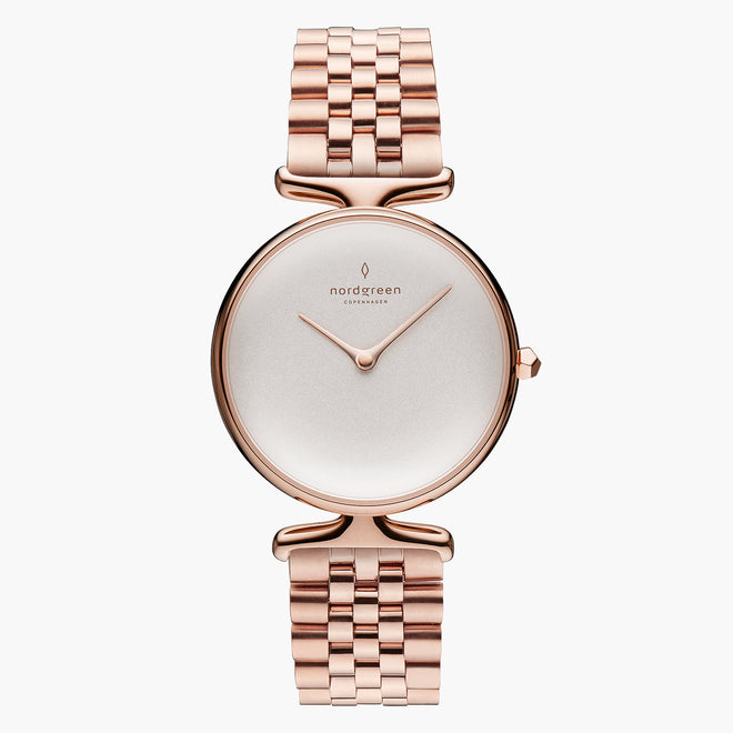 UN28RG5LROXX UN32RG5LROXX &Unika rose gold ladies watch - white dial - 5 link strap UN28RG5LROXX UN32RG5LROXX &Unika rose gold ladies watch - white dial - 5 link strap