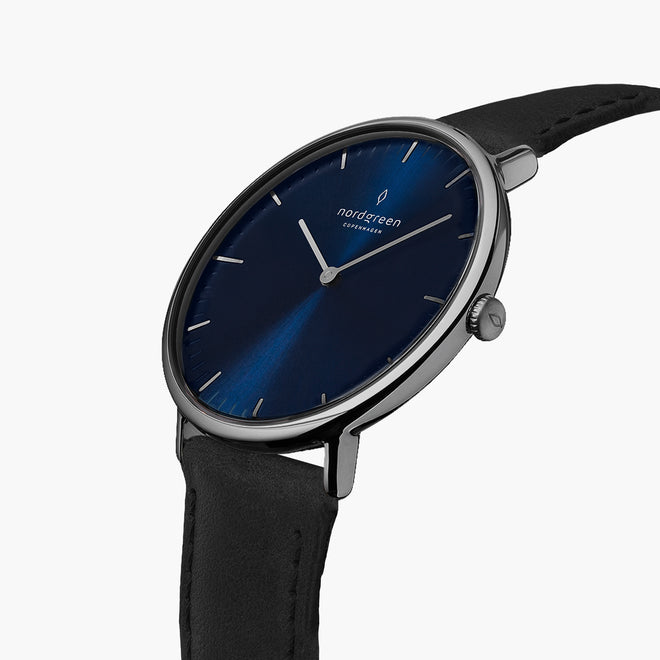 NR36GMVEBLNA NR40GMVEBLNA &Native gunmetal watch - navy dial - gun metal case NR36GMVEBLNA NR40GMVEBLNA &Native gunmetal watch - navy dial - gun metal case