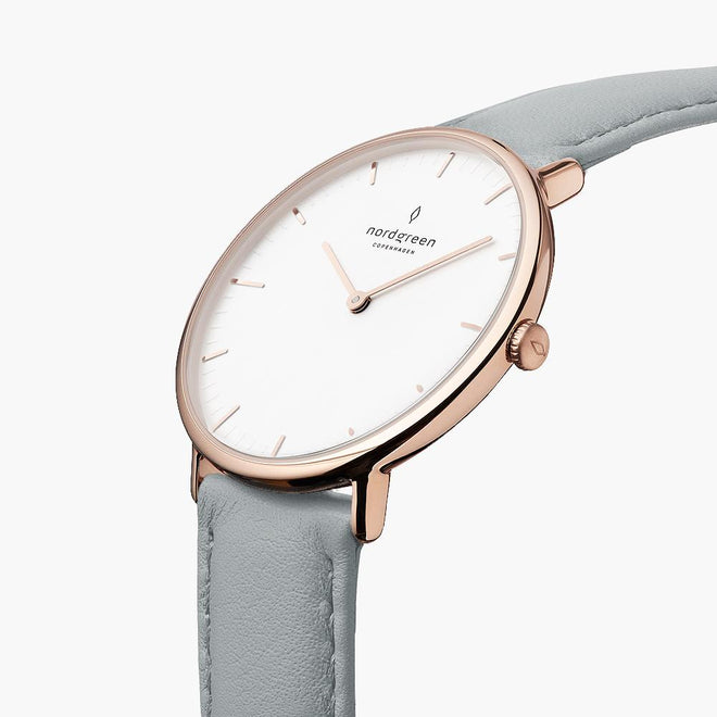 NR36RGVEDOXX NR40RGVEDOXX NR28RGVEDOXX &Native ladies leather strap watches - white dial - rose gold case NR36RGVEDOXX NR40RGVEDOXX NR28RGVEDOXX &Native ladies leather strap watches - white dial - rose gold case