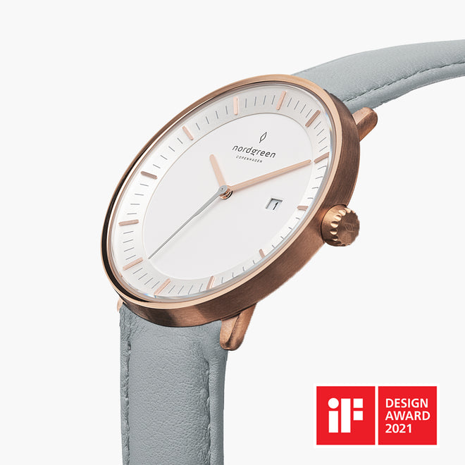PH36RGVEDOXX PH40RGVEDOXX &Philosopher mens white face watches - rose gold case - dove grey leather strap PH36RGVEDOXX PH40RGVEDOXX &Philosopher mens white face watches - rose gold case - dove grey leather strap