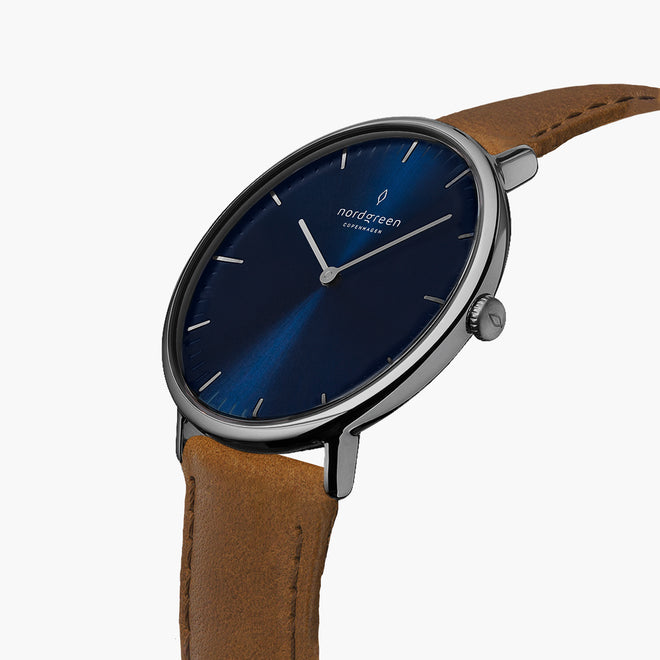 NR36GMVEBRNA NR40GMVEBRNA &Native gunmetal watch - navy dial - gun metal case NR36GMVEBRNA NR40GMVEBRNA &Native gunmetal watch - navy dial - gun metal case