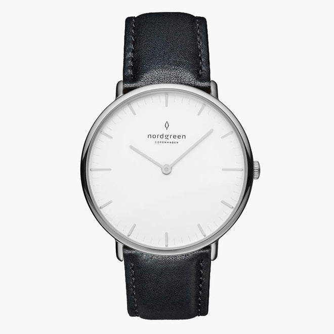 NR36SIVEBLXX NR40SIVEBLXX NR28SIVEBLXX &Native silver watch mens - white dial - silver case NR36SIVEBLXX NR40SIVEBLXX NR28SIVEBLXX &Native silver watch mens - white dial - silver case