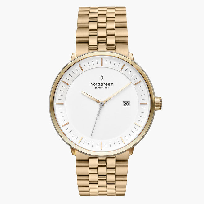 PH36GO5LGOXX PH40GO5LGOXX &Philosopher mens gold watches - white dial - 5 link strap PH36GO5LGOXX PH40GO5LGOXX &Philosopher mens gold watches - white dial - 5 link strap