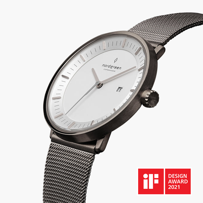 PH36GMMEGUXX PH40GMMEGUXX &Philosopher gunmetal watch - white dial - gun metal mesh strap PH36GMMEGUXX PH40GMMEGUXX &Philosopher gunmetal watch - white dial - gun metal mesh strap