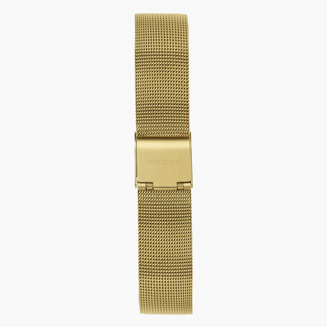 ST18POGOMEGO &Mesh watch strap - gold - 18mm ST18POGOMEGO &Mesh watch strap - gold - 18mm