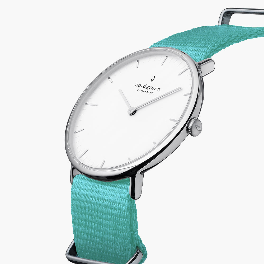 Native White Dial Turquoise NATO