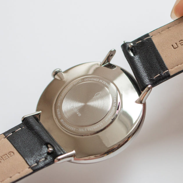 Native | Navy Dial - Brown Leather Watch Strap