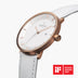 PH36RGLEWHXX &Philosopher rose gold women watch - white dial - white leather strap