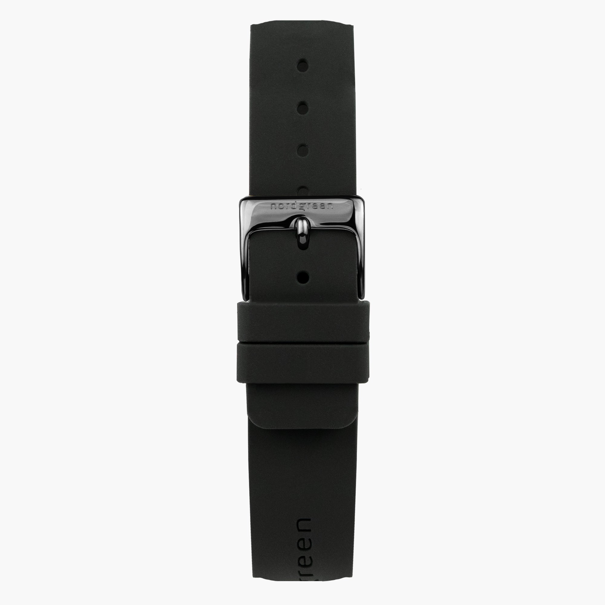 Black and best sale silver watch band