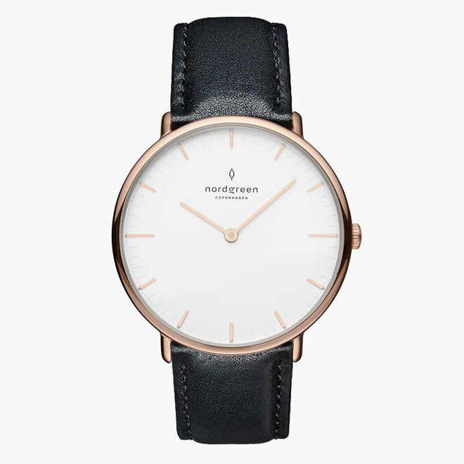 NR36RGLEBLXX NR40RGLEBLXX NR28RGLEBLXX &Native mens gold watches - white dial - rose gold case