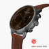 PI42GMLEBRBS &Pioneer mens tan watch - sunray brown dial - gun metal case