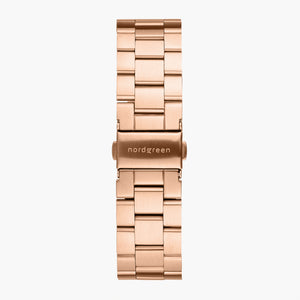 ST20PORG3LRO &Rose gold watch strap - 3-link design - 20mm