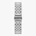 ST18POSI5LSI &Silver watch straps - 5-link design - 18mm