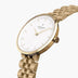 IN32GO5LGOXX &Infinity gold watch women - white dial - 5 link strap