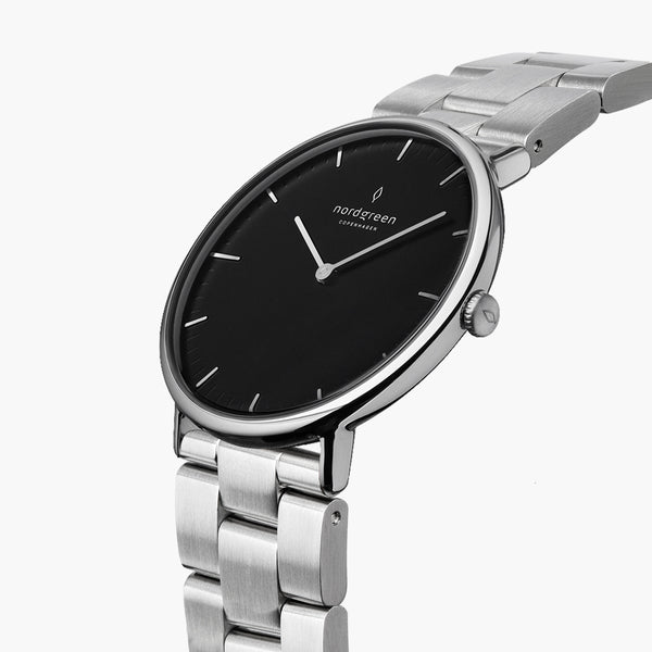 Lik collection black analog deals watch