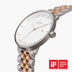 PH36SI5LSRXX &Philosopher silver watch mens - white dial - silver and rose gold strap
