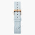 Light Blue Recycled Polyester Strap - Rose Gold - 36mm