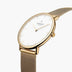 NR36GOMEGOXX NR40GOMEGOXX NR28GOMEGOXX &Native mens white face watches - gold case - mesh strap