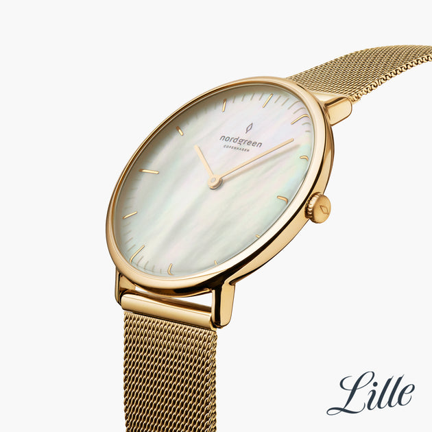 Mother of pearl watch face ladies hot sale