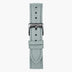 ST14POGMVEDG &Vegan leather watch straps in grey - gunmetal buckle - 14mm