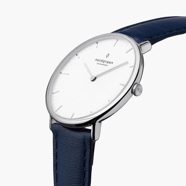 Blue sales white watch