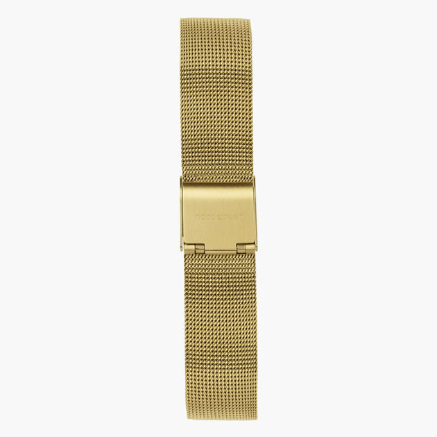 ST18POGOMEGO &Mesh watch strap - gold - 18mm