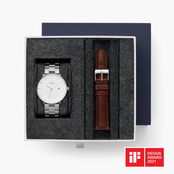 Philosopher | Brushed Metal Dial - Mesh